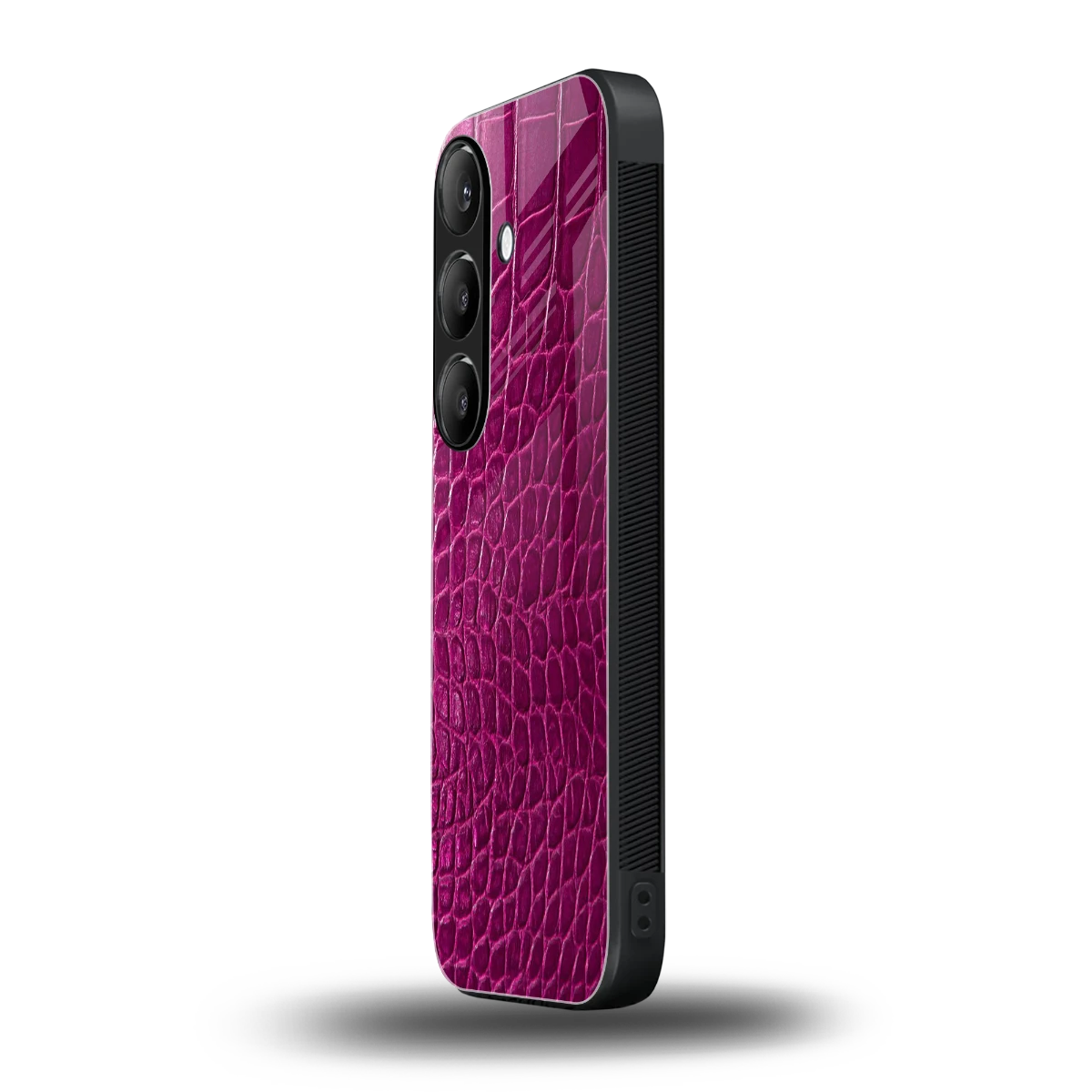 Croco Pink samsung galaxy s24 mobile cover | shockproof glass phone case