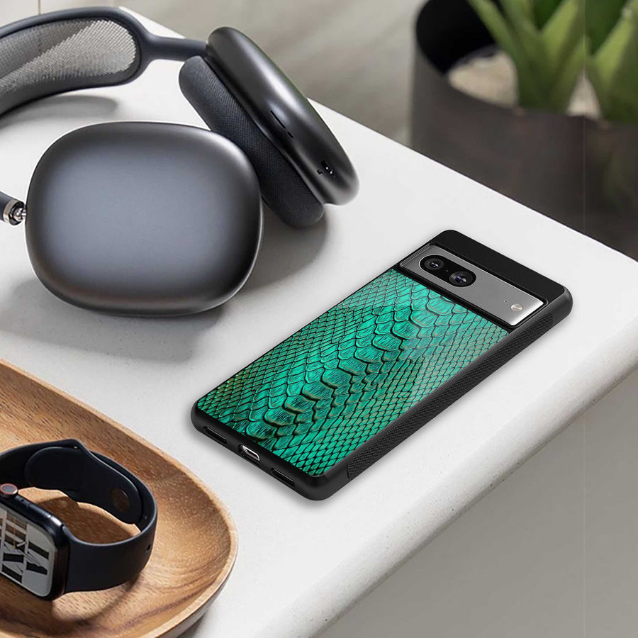 Croco Emerald Phone Case for Samsung Galaxy S23 Plus | Glass Case