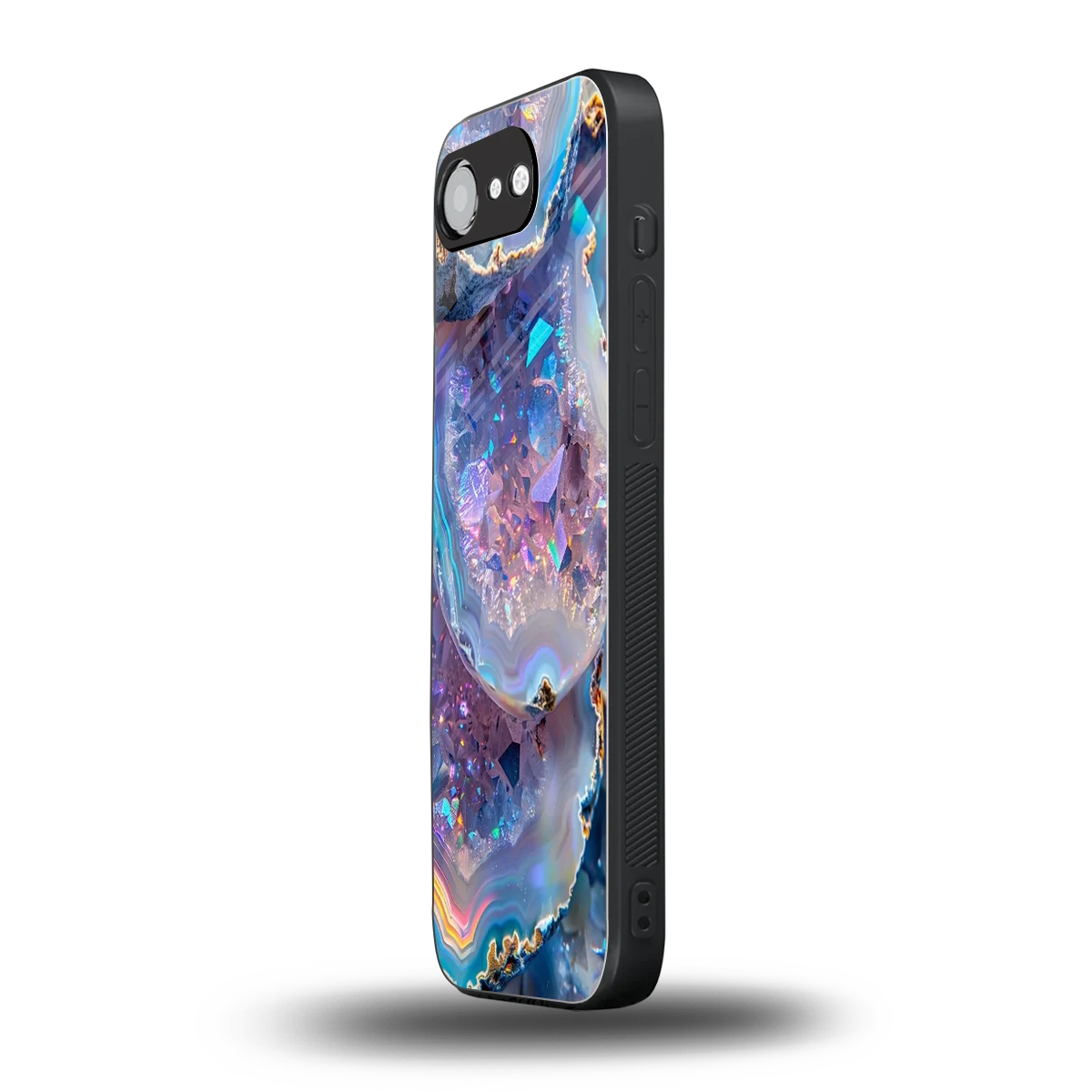 Crystal Veil iphone 16e mobile cover | shockproof glass phone case