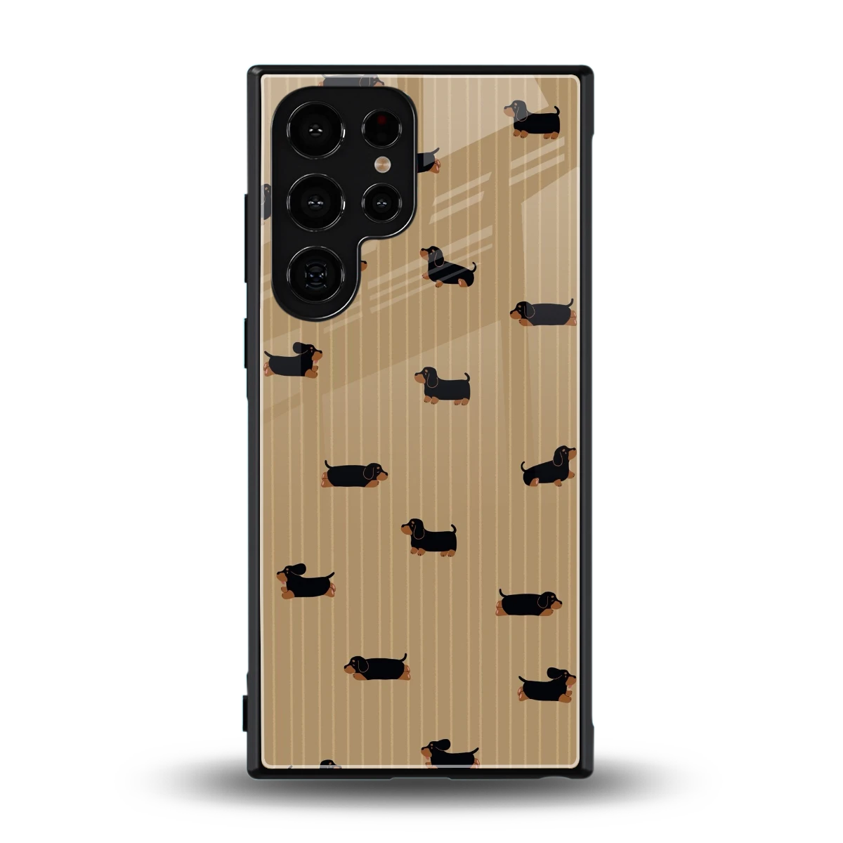 Dachshund back phone cover | glass case for samsung galaxy s24 ultra