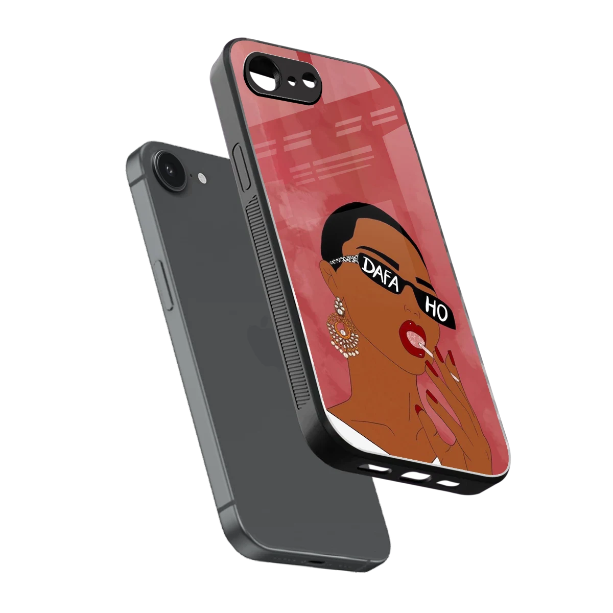 Dafa Ho sleek iphone 16e cover with tempered glass back and TPU edges