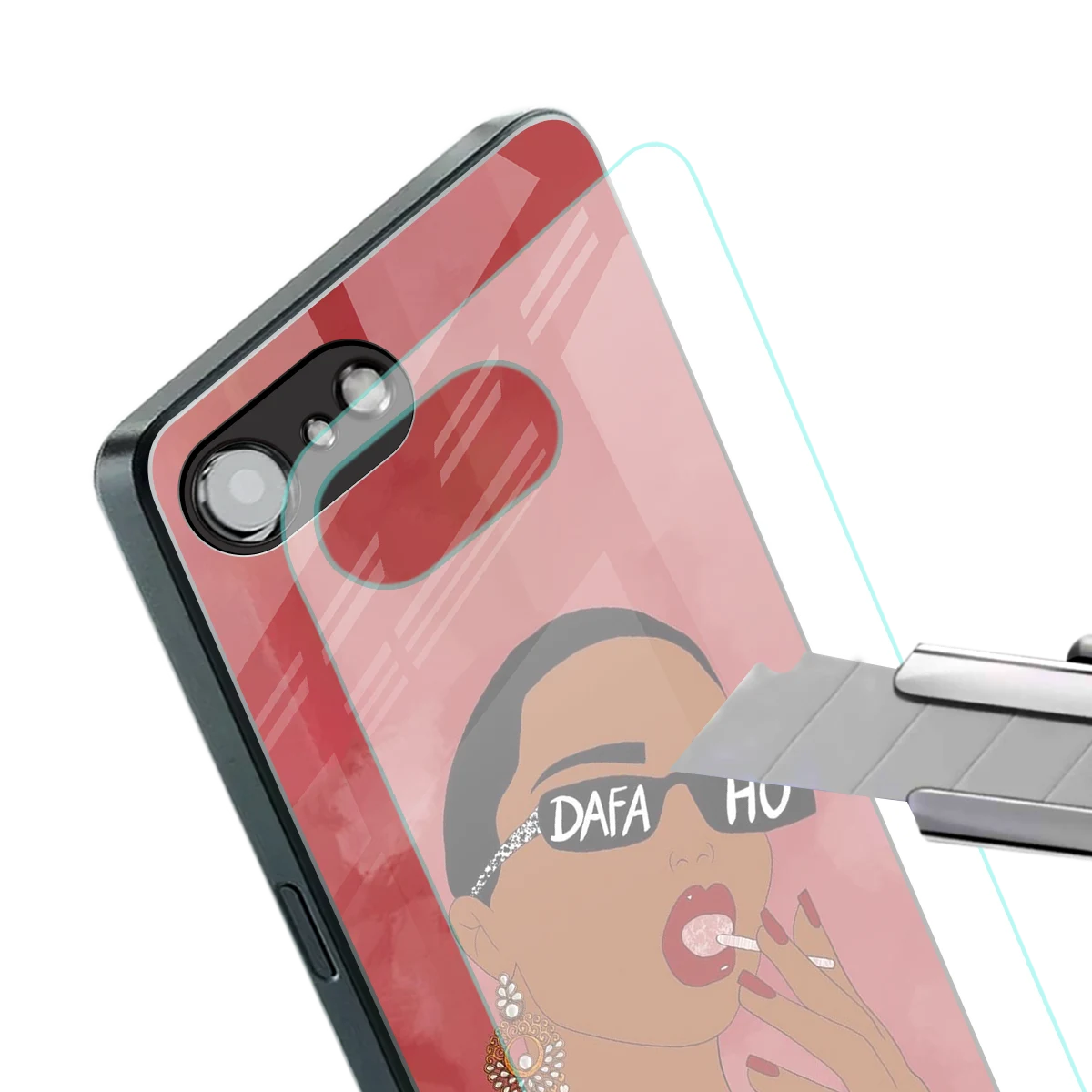 Dafa Ho stylish phone case for iphone 16e | glossy glass and slim fit