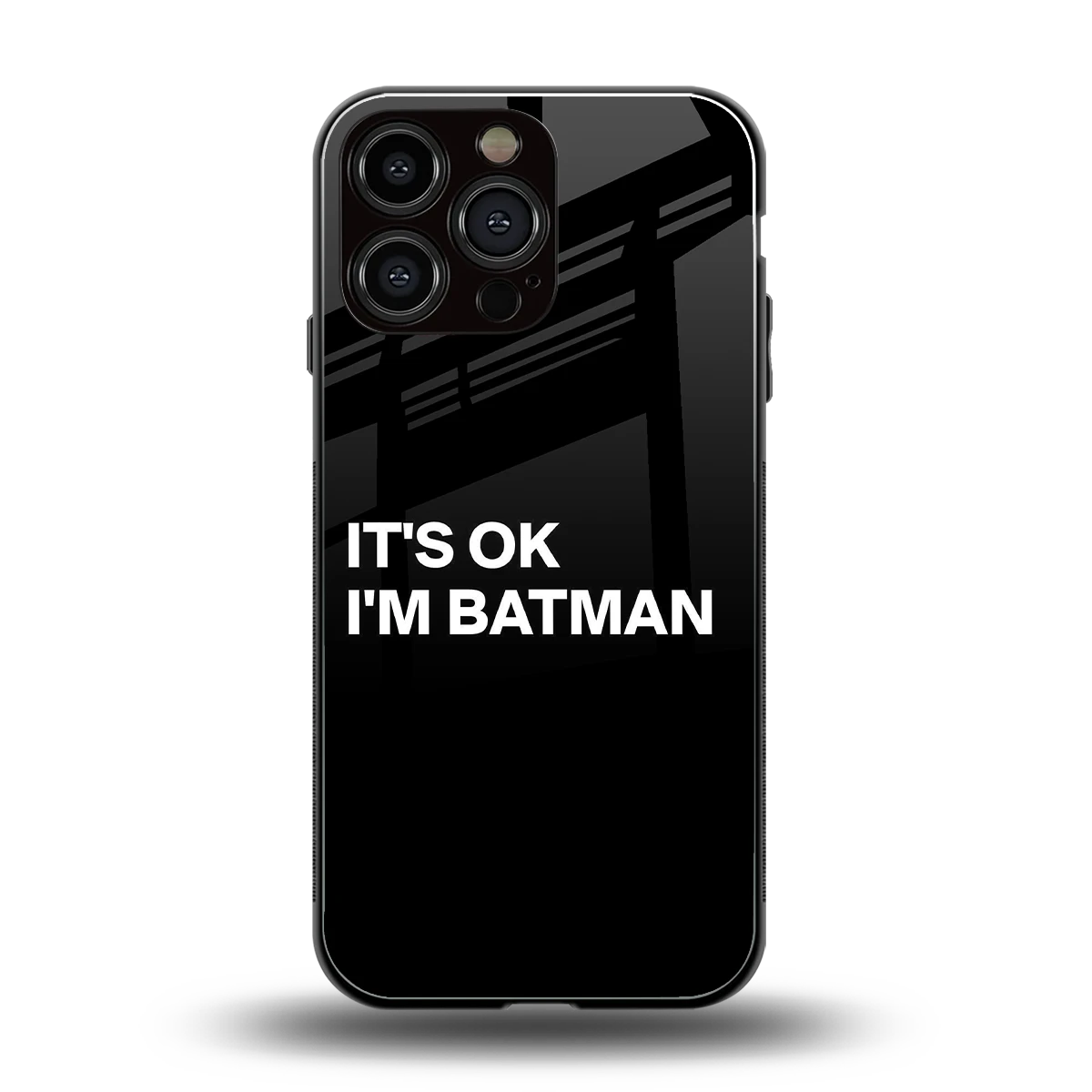 Dark Knight back phone cover | glass case for iphone 14 pro max