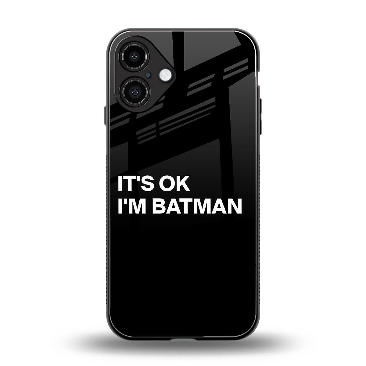Dark Knight back phone cover | glass case for iphone 16 plus