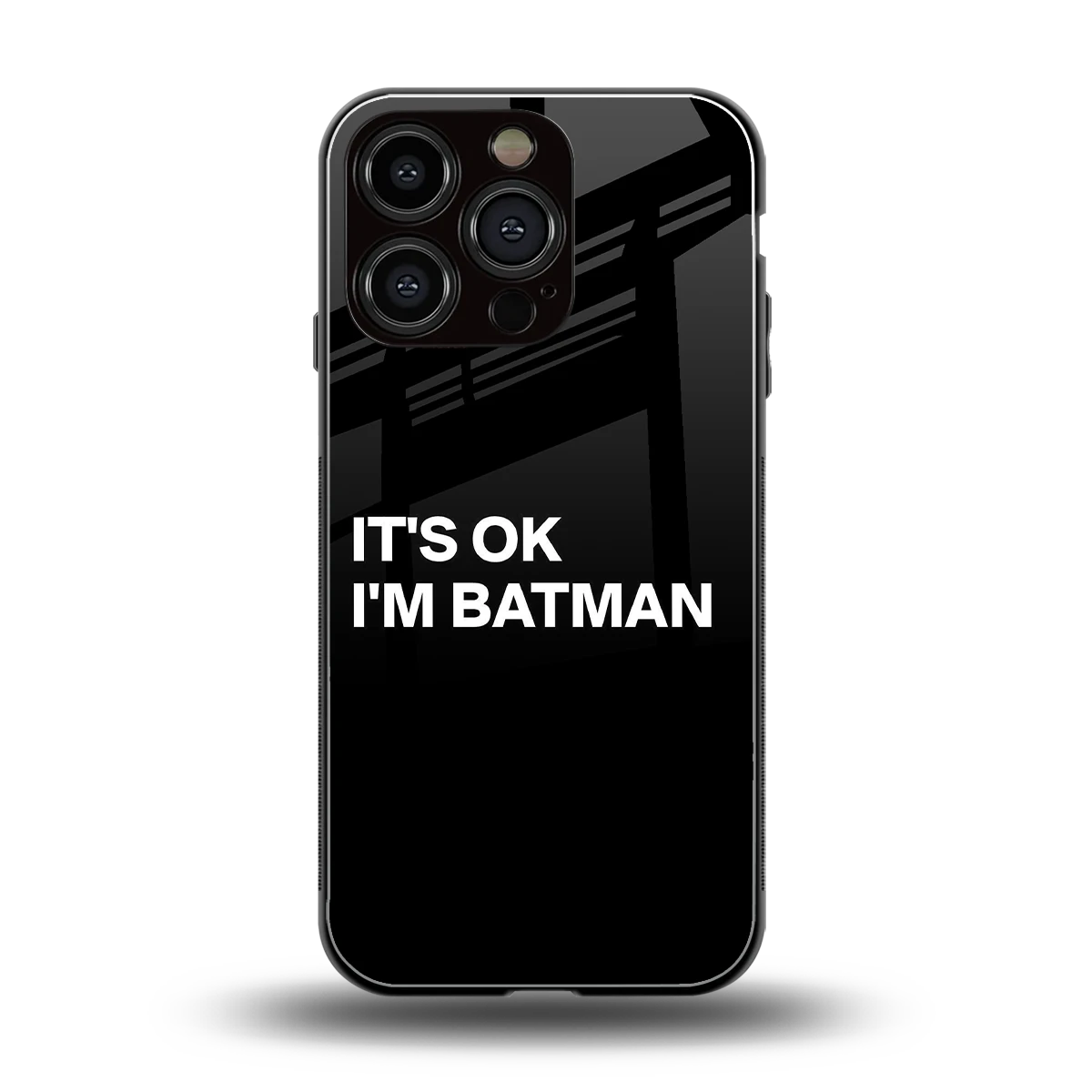 Dark Knight back phone cover | glass case for iphone 16 pro