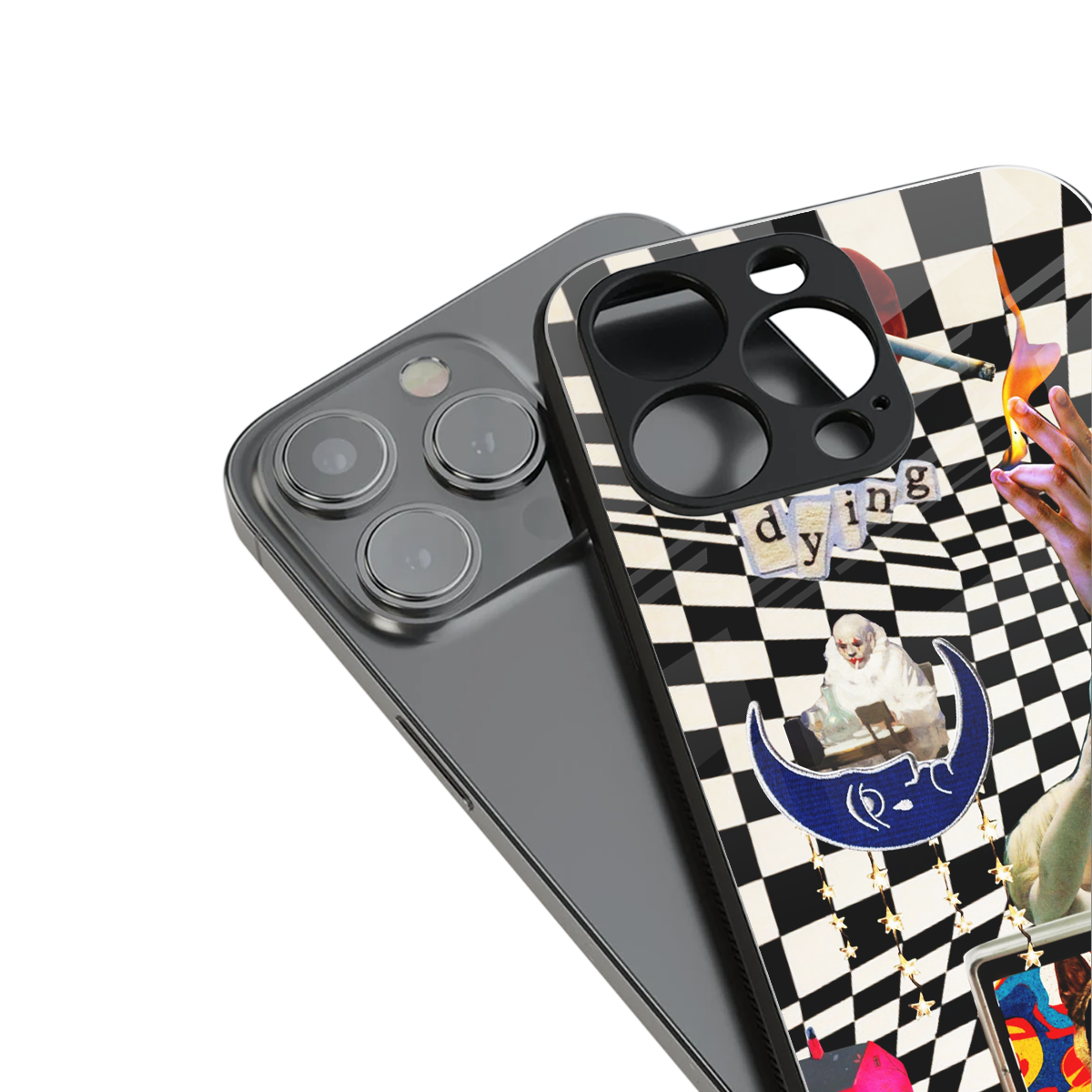 Dark Trip Phone Case for Iphone 16 | Glass Case