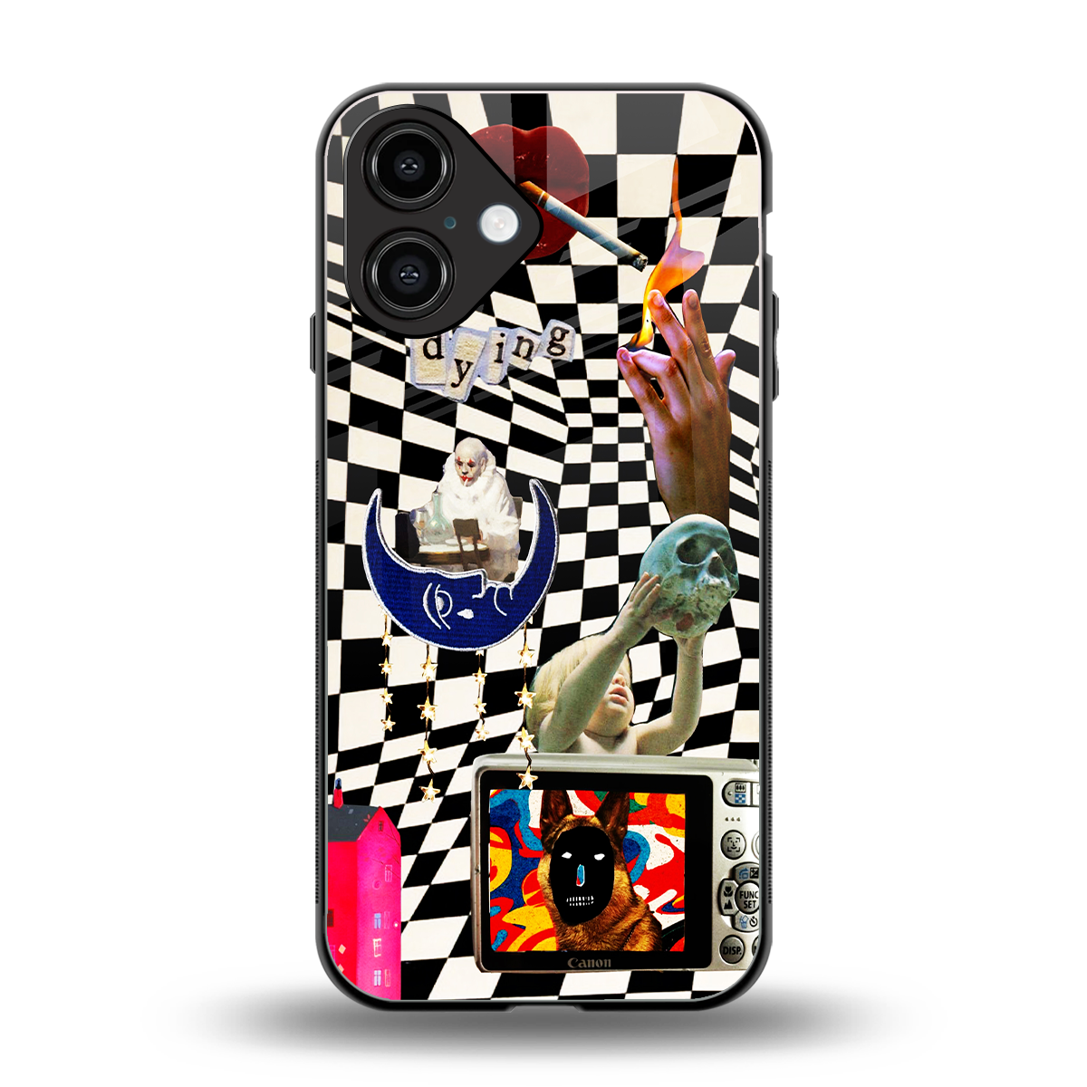 Dark Trip Phone Case for Iphone 16 | Glass Case