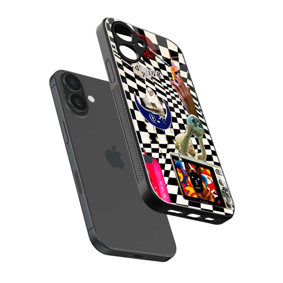 Dark Trip Phone Case for Iphone 16 | Glass Case