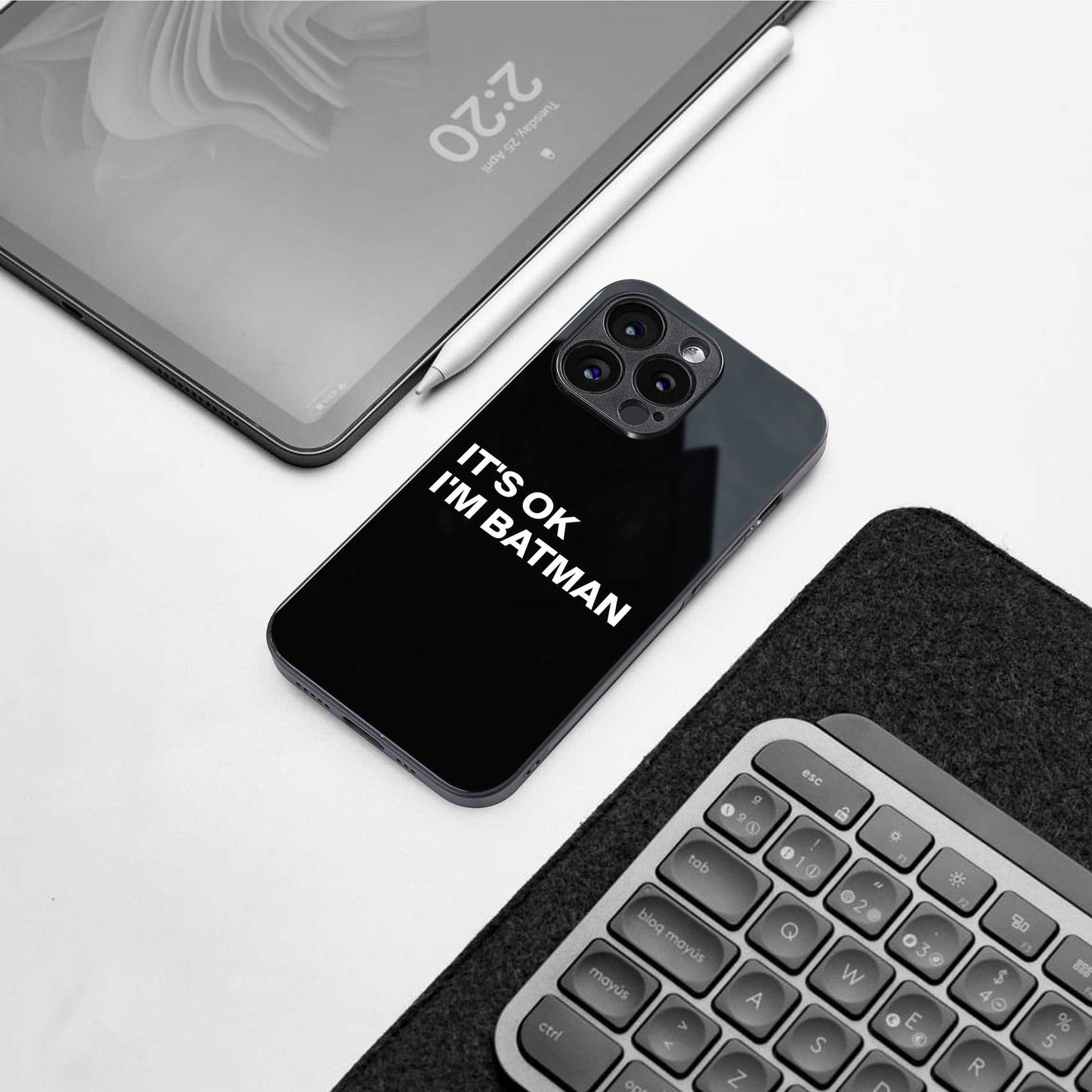 Dark Knight Phone Case for Iphone 16 | Glass Case