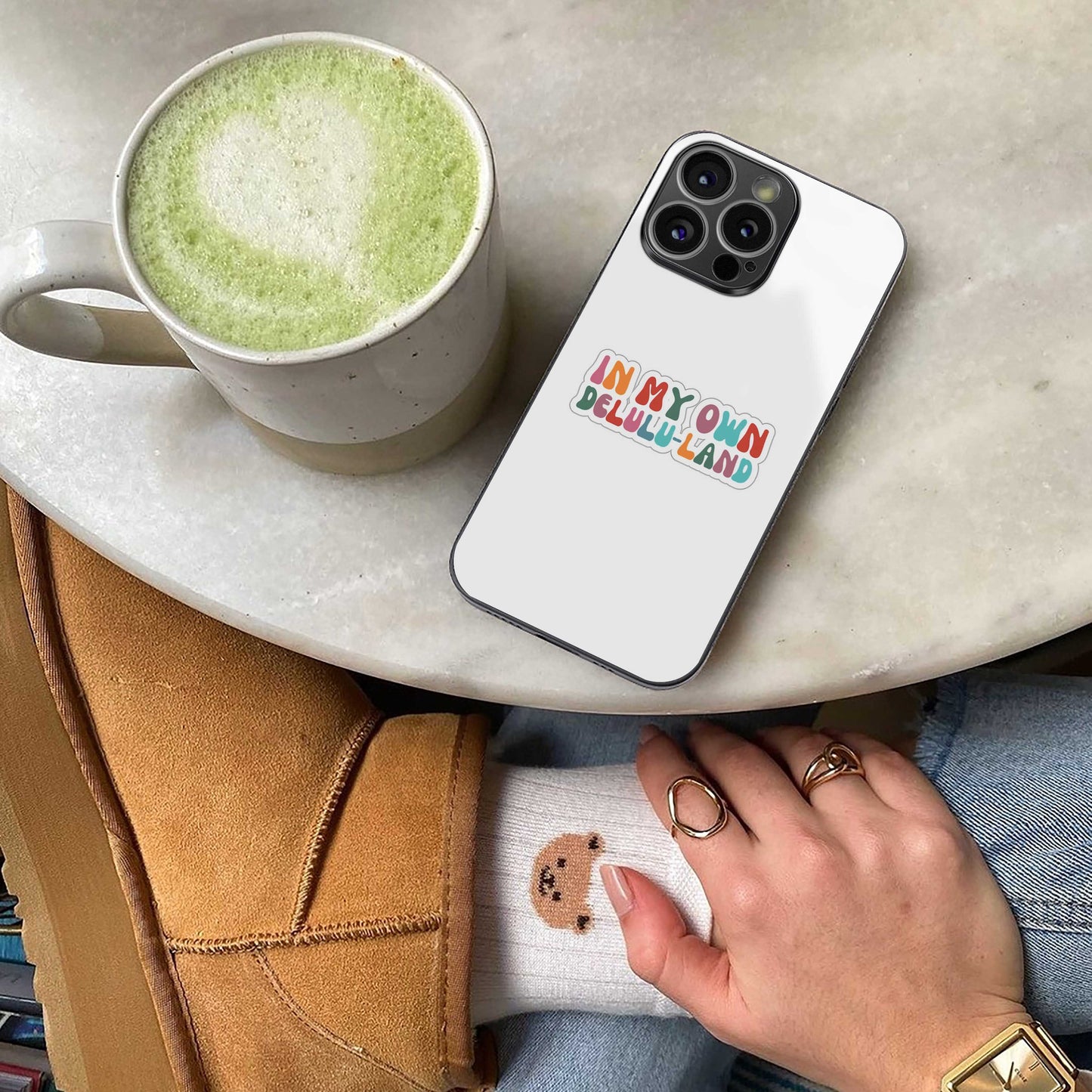 Delulu Land Phone Case for Iphone 16 | Glass Case