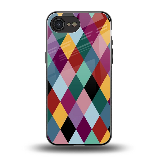 Diamond Palette back phone cover | glass case for iphone 16e