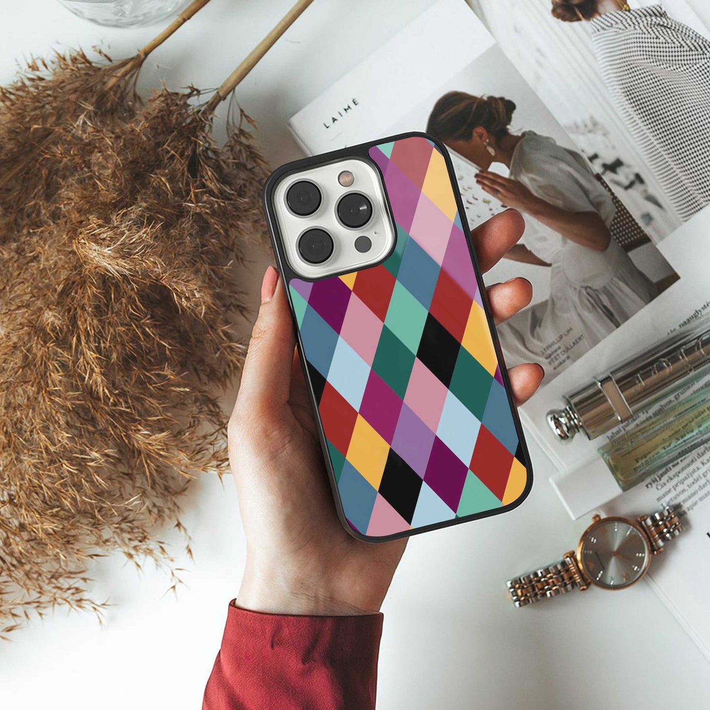 Diamond Palette Phone Case for Iphone 16 | Glass Case