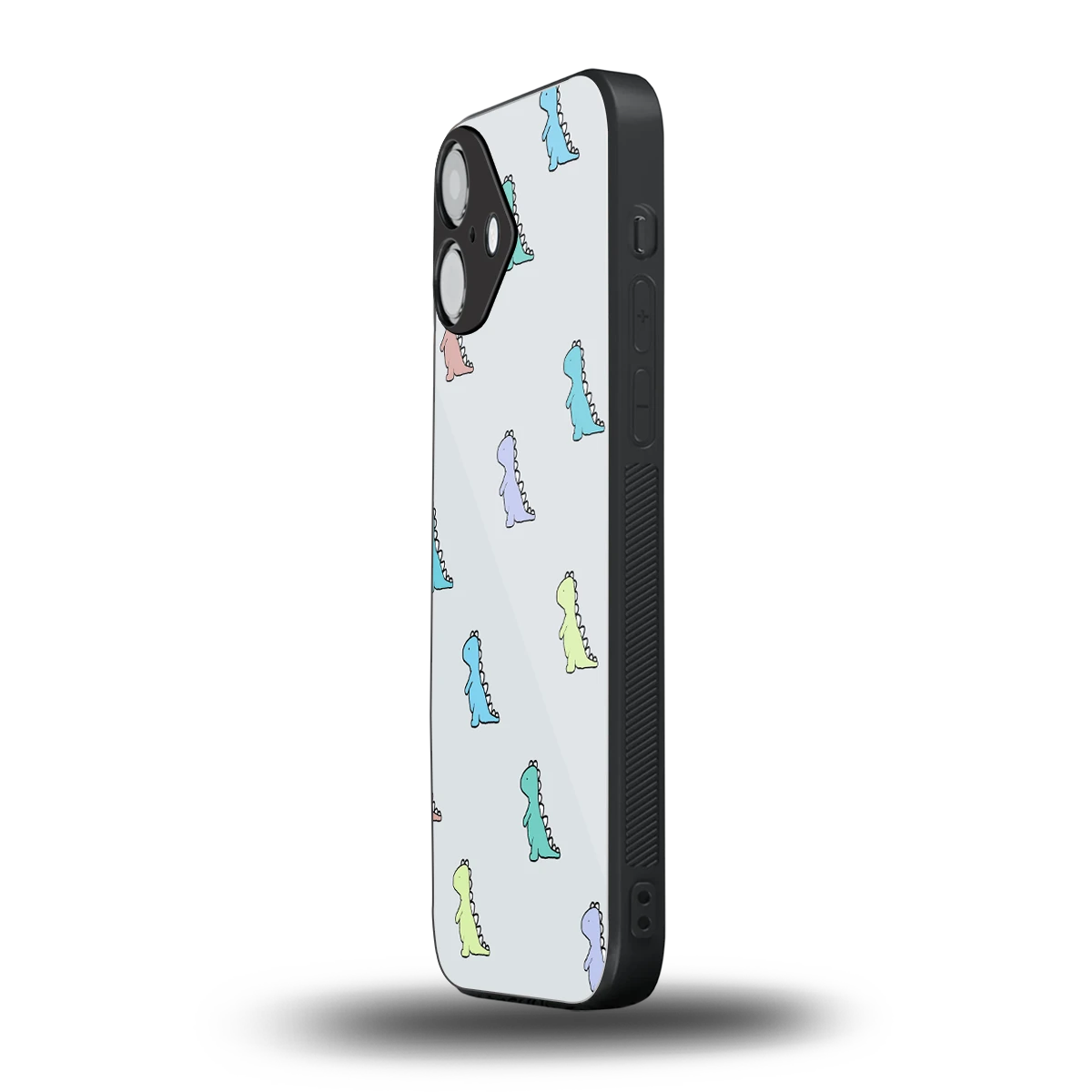 Dino iphone 16 plus mobile cover | shockproof glass phone case