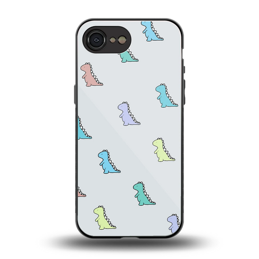 Dino back phone cover | glass case for iphone 16e