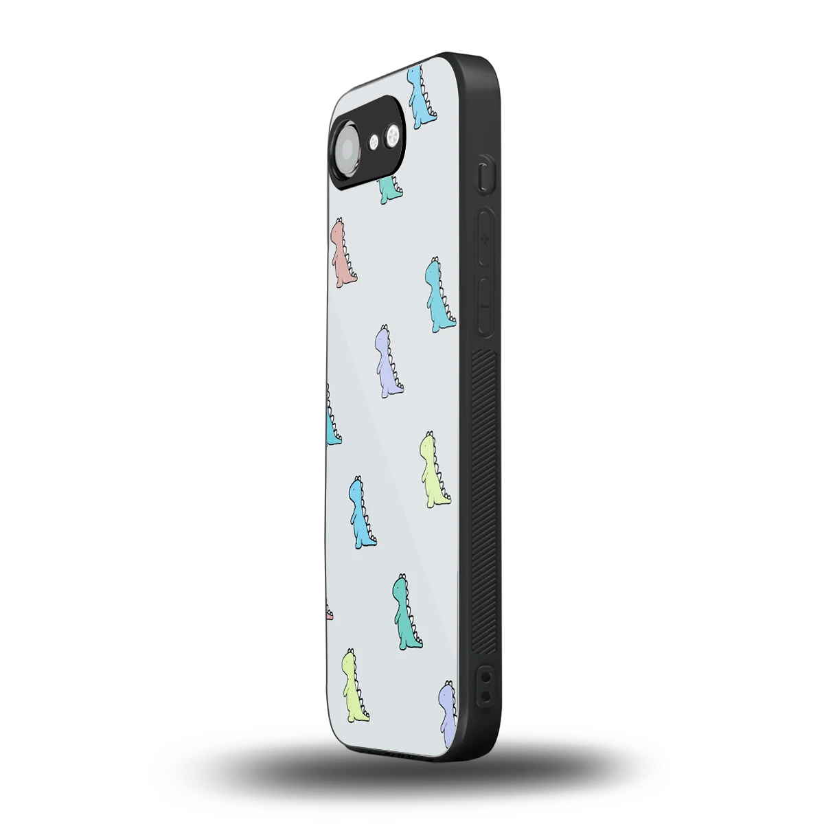 Dino iphone 16e mobile cover | shockproof glass phone case