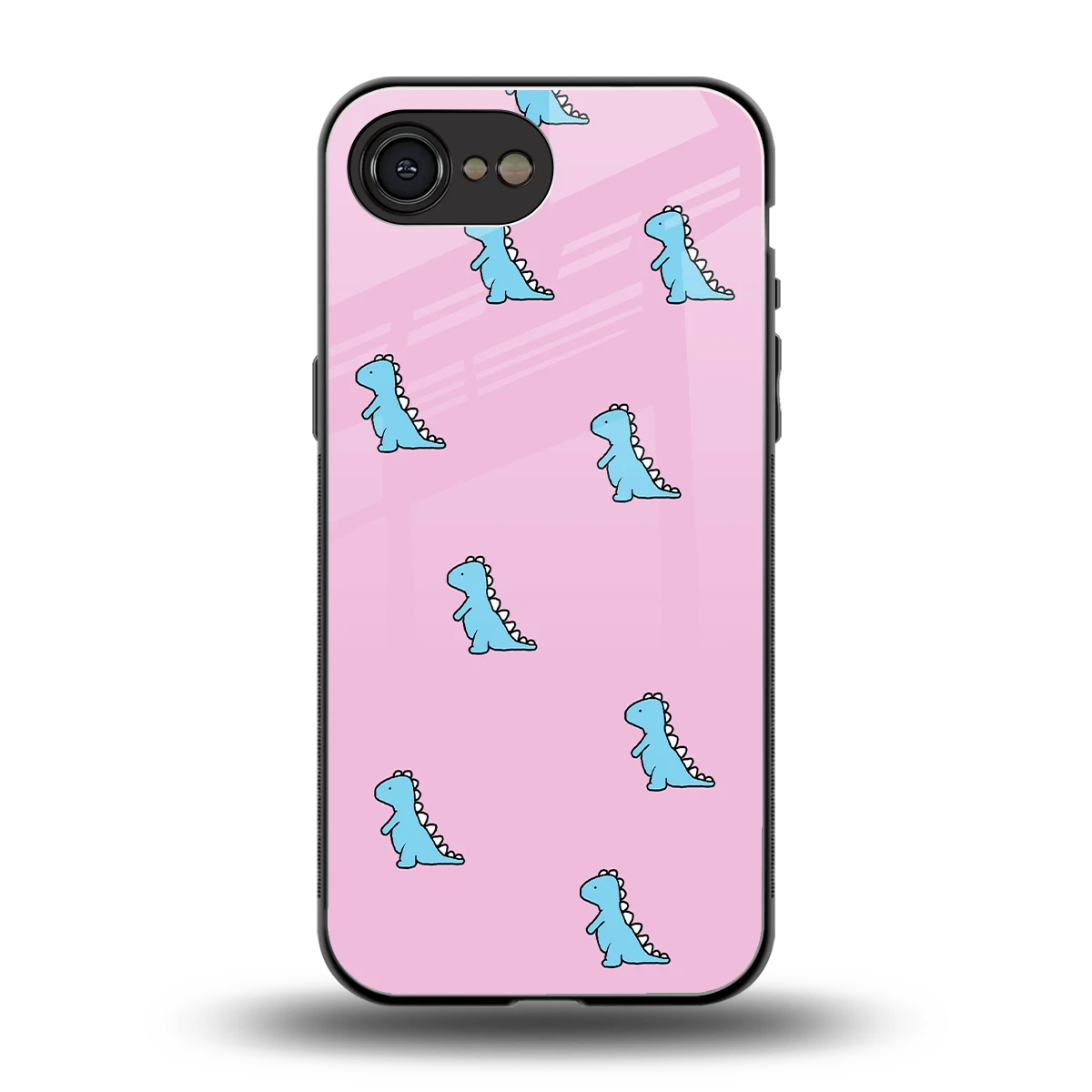 Dino Pink back phone cover | glass case for iphone 16e