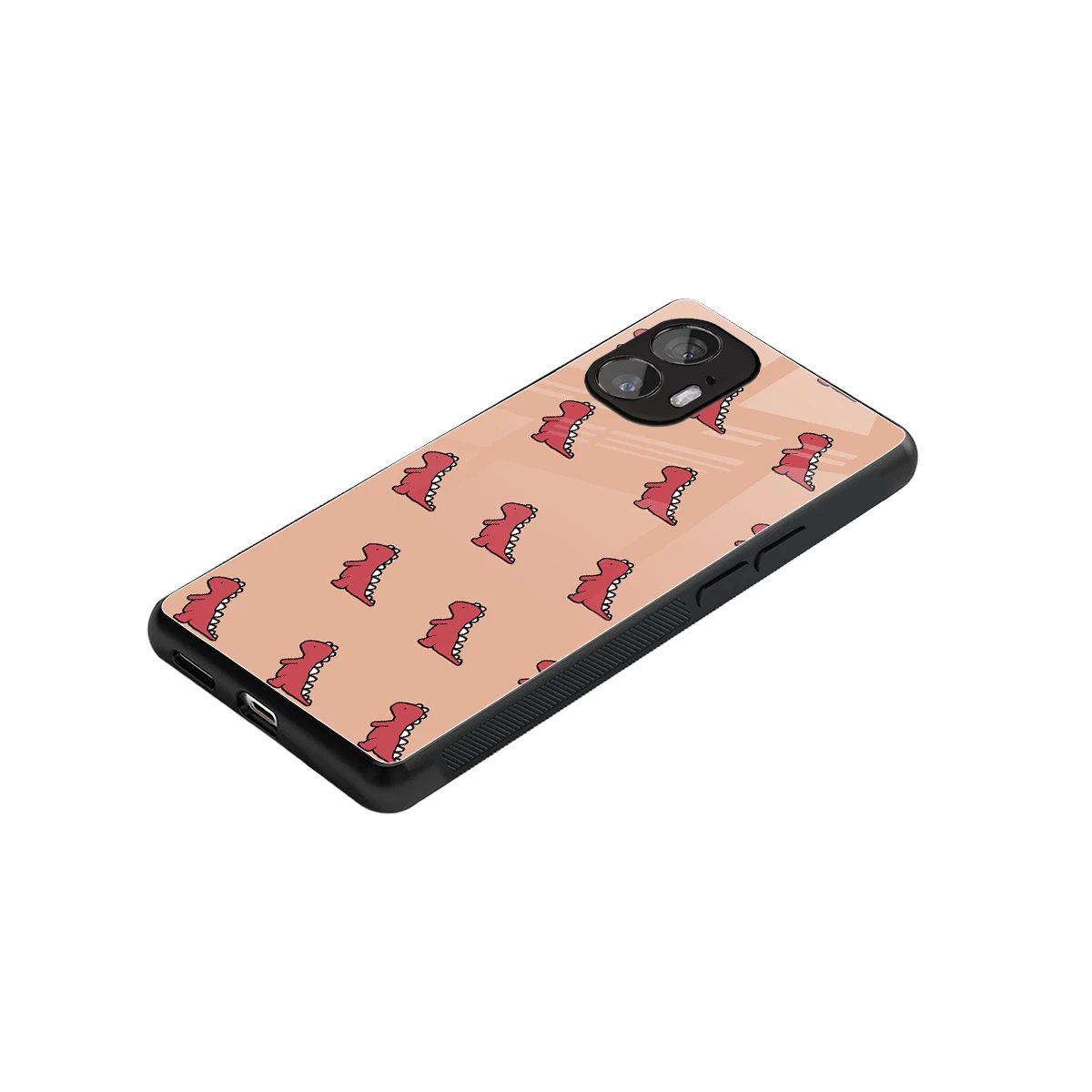 Dino Red stylish phone case for nothing phone 2 | glossy glass and slim fit
