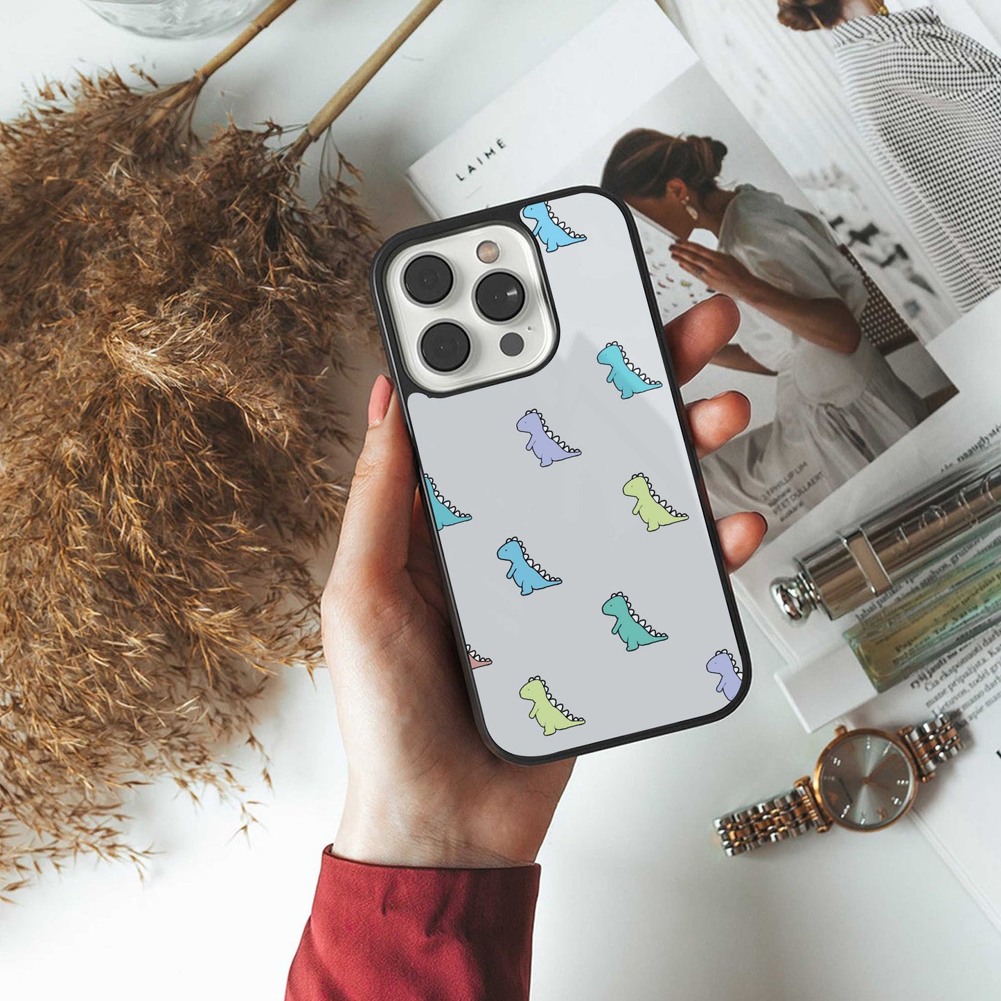 Dino Phone Case for Iphone 16 | Glass Case