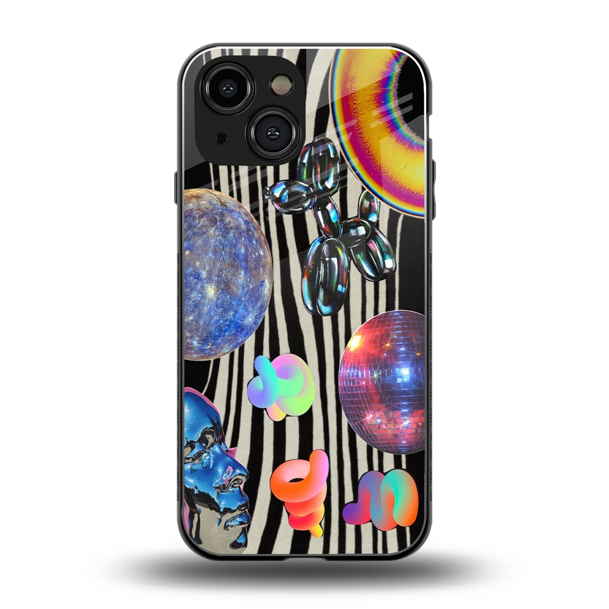 Disco Dream back phone cover | glass case for iphone 13 mini