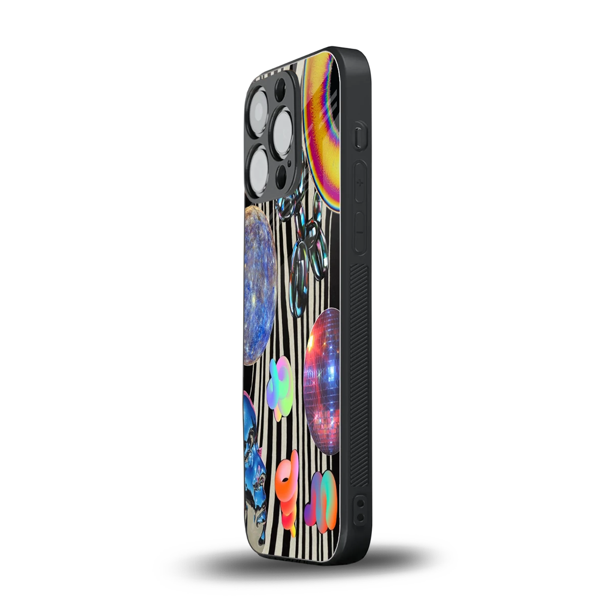 Disco Dream iphone 16 pro mobile cover | shockproof glass phone case