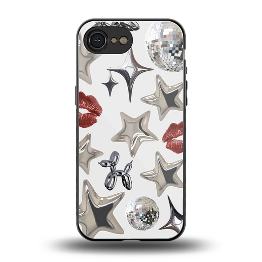 Disco Dreams back phone cover | glass case for iphone 16e