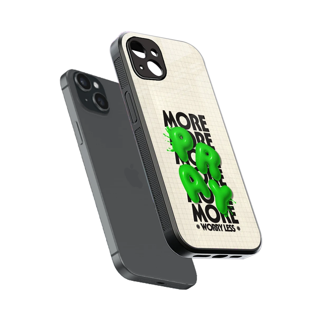 Divine Energy sleek iphone 14 plus cover with tempered glass back and TPU edges