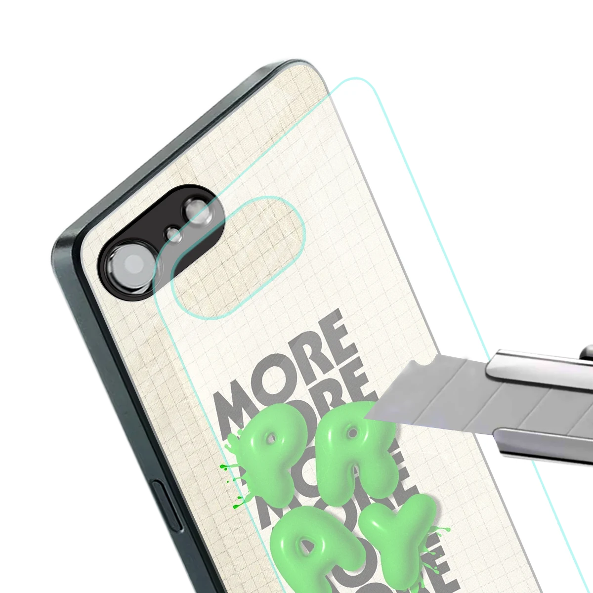 Divine Energy stylish phone case for iphone 16e | glossy glass and slim fit