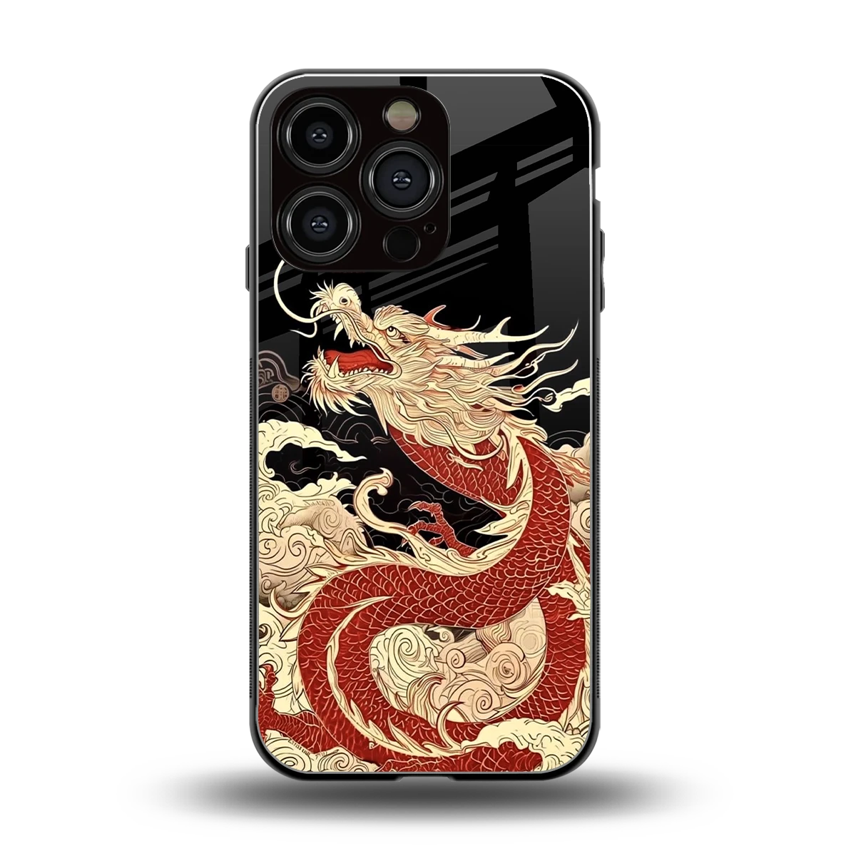 Dragon Spirit back phone cover | glass case for iphone 16 pro