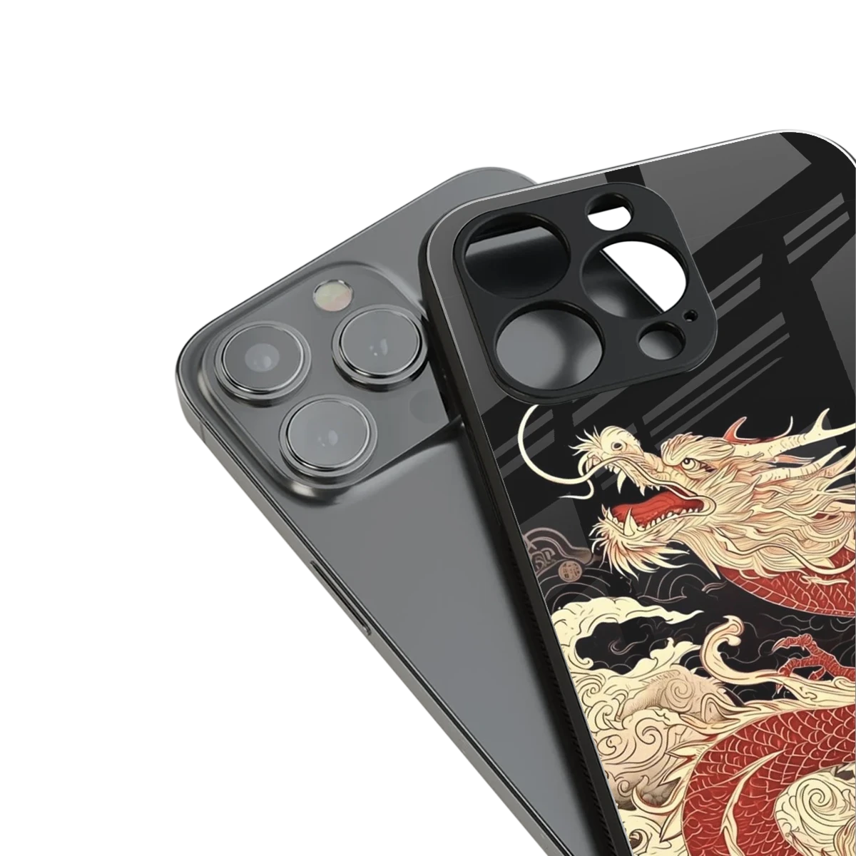 Dragon Spirit stylish phone case for iphone 13 pro | glossy glass and slim fit