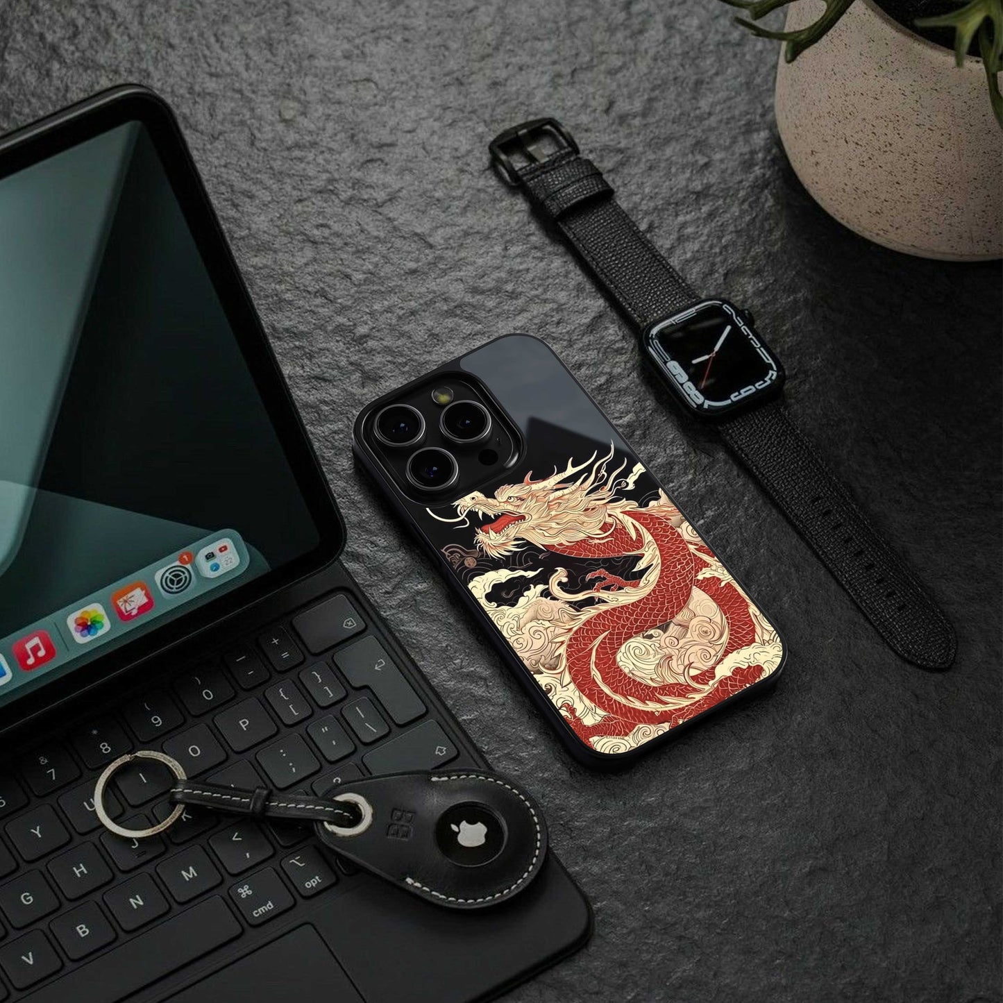 Dragon Spirit Phone Case for Iphone 16 | Glass Case