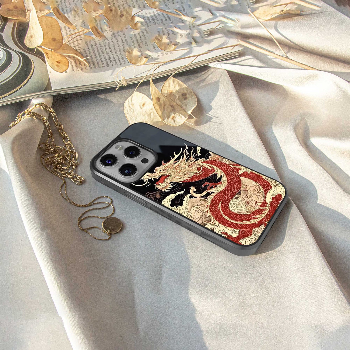 Dragon Spirit Phone Case for Iphone 16 | Glass Case