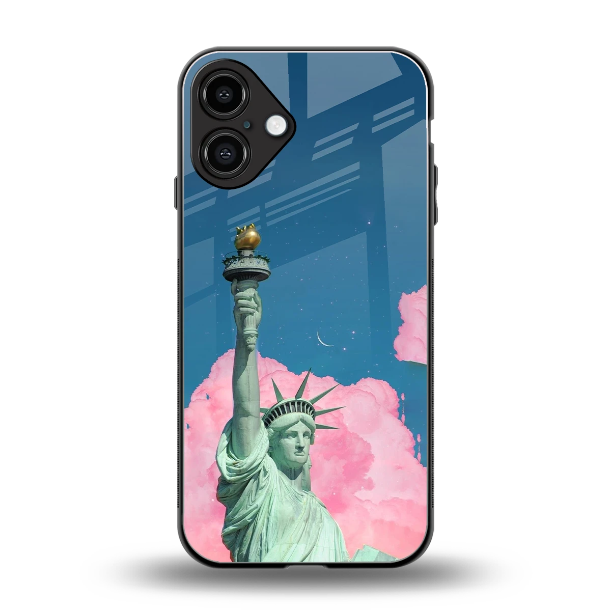 Dreamy Freedom back phone cover | glass case for iphone 16 plus