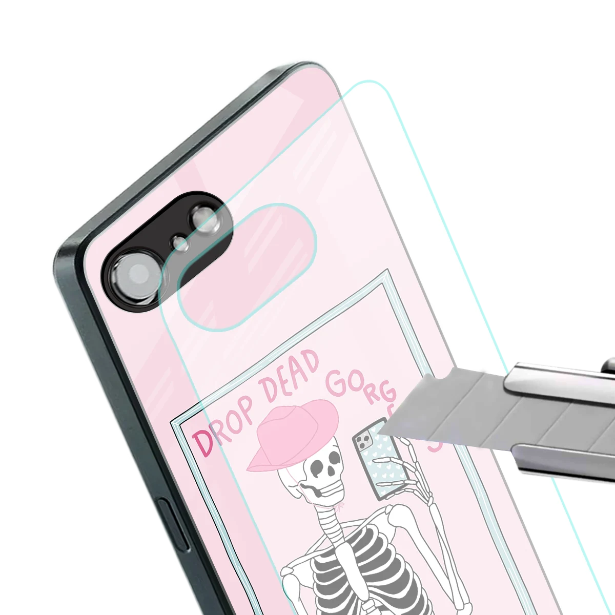Drop Dead Gorgeous stylish phone case for iphone 16e | glossy glass and slim fit