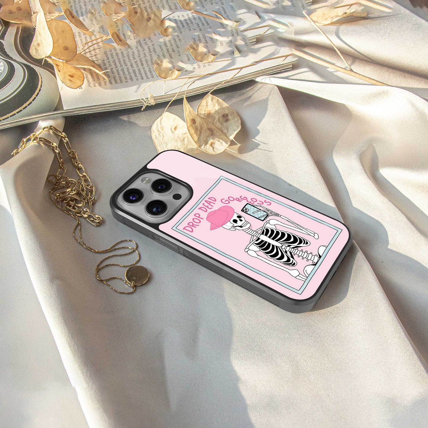 Drop Dead Gorgeous TPU glass hybrid case for iPhone 16 | premium mobile back cover