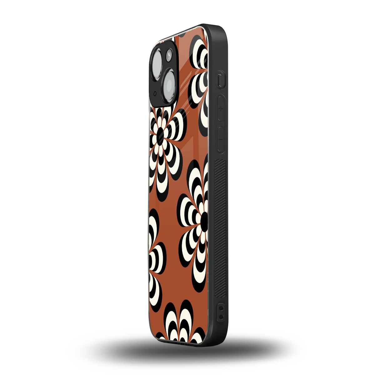 Earthy Bloom iphone 13 mini mobile cover | shockproof glass phone case