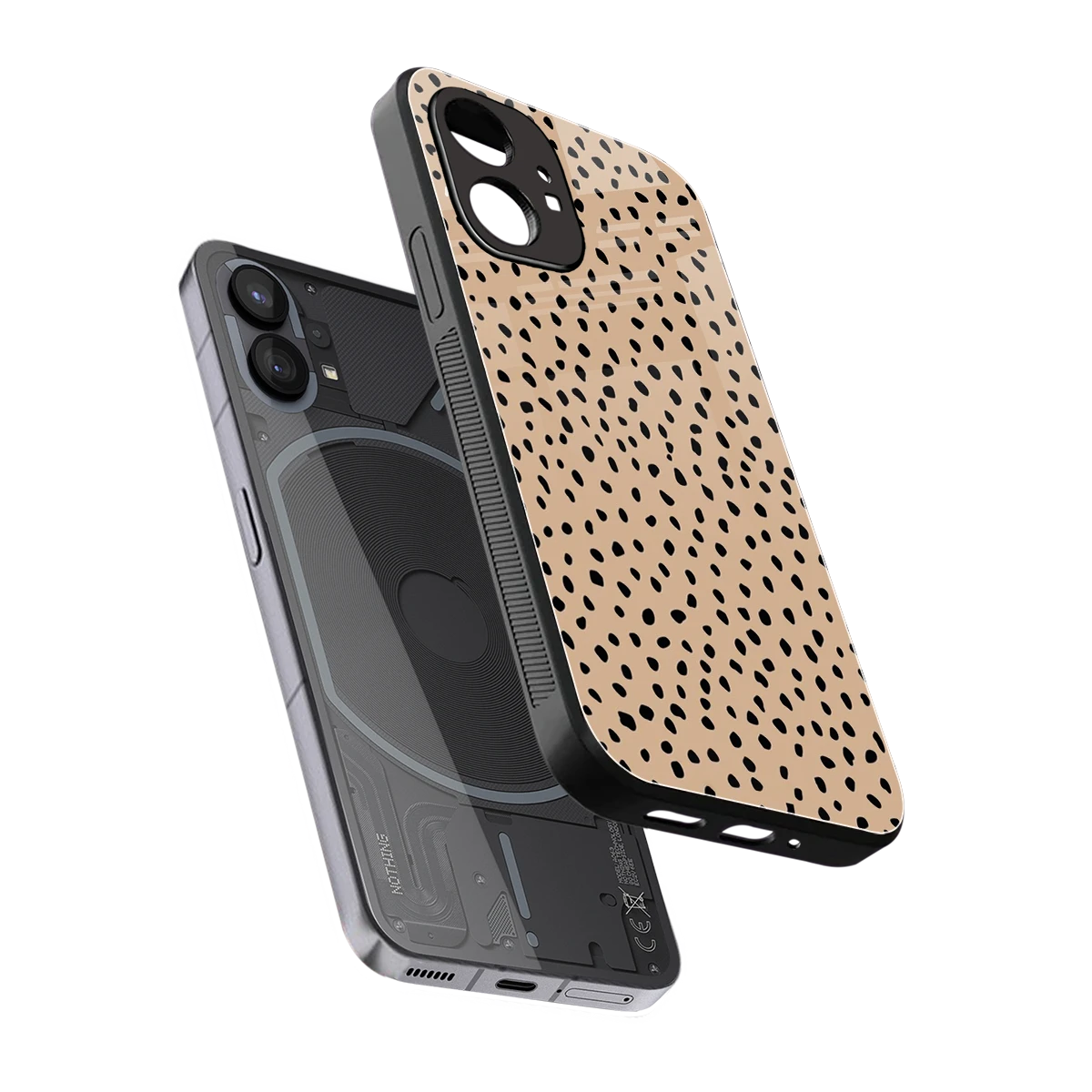 Earthy Terrain sleek nothing phone 1 cover with tempered glass back and TPU edges