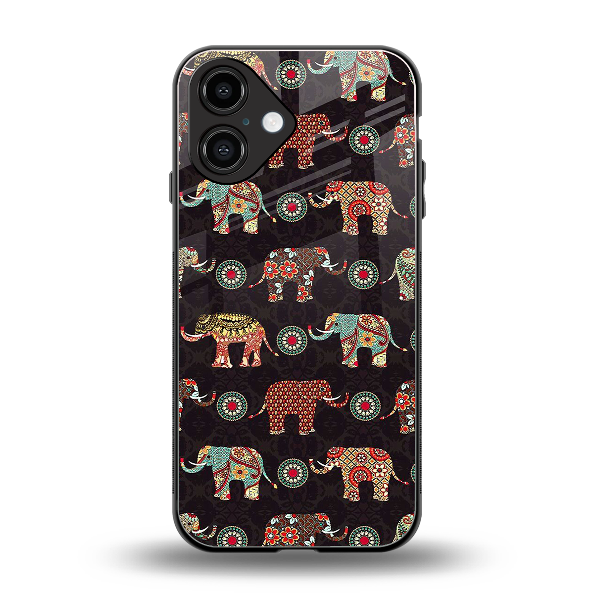 Elephant Art Phone Case for Iphone 16 | Glass Case