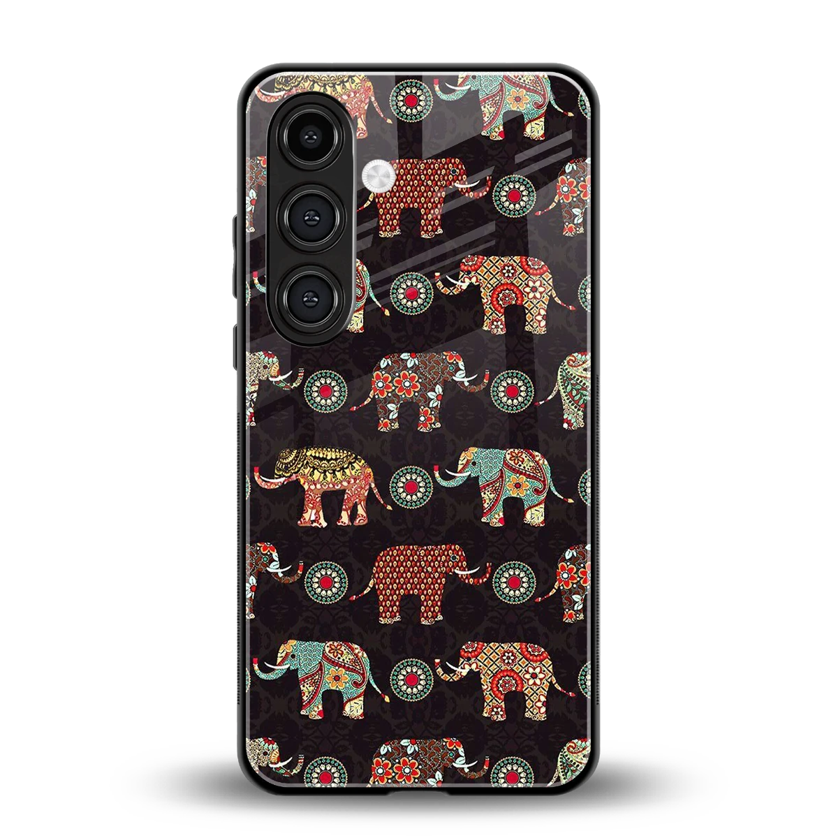 Elephant Art back phone cover | glass case for samsung galaxy s24