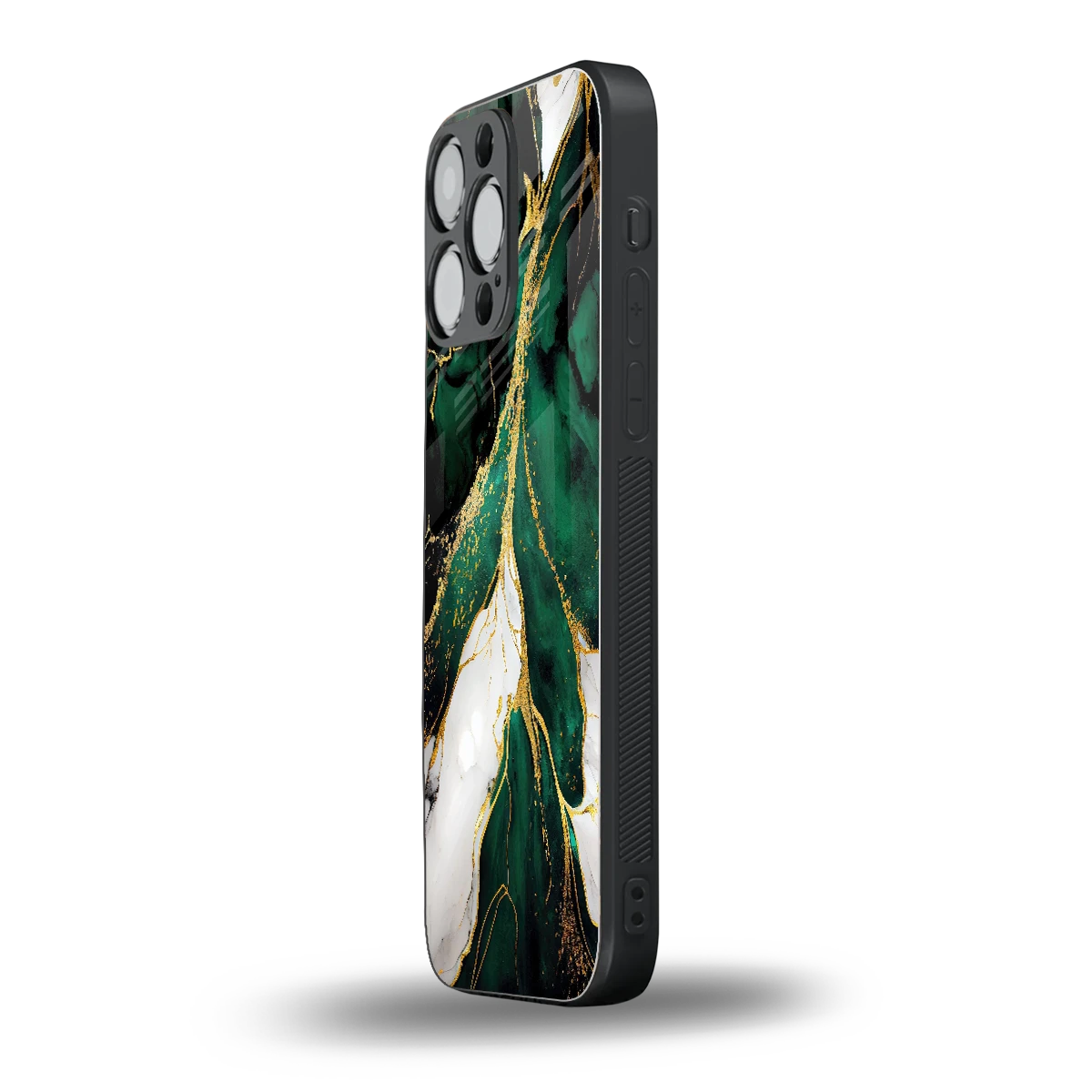 Emerald Luxe iphone 15 pro max mobile cover | shockproof glass phone case