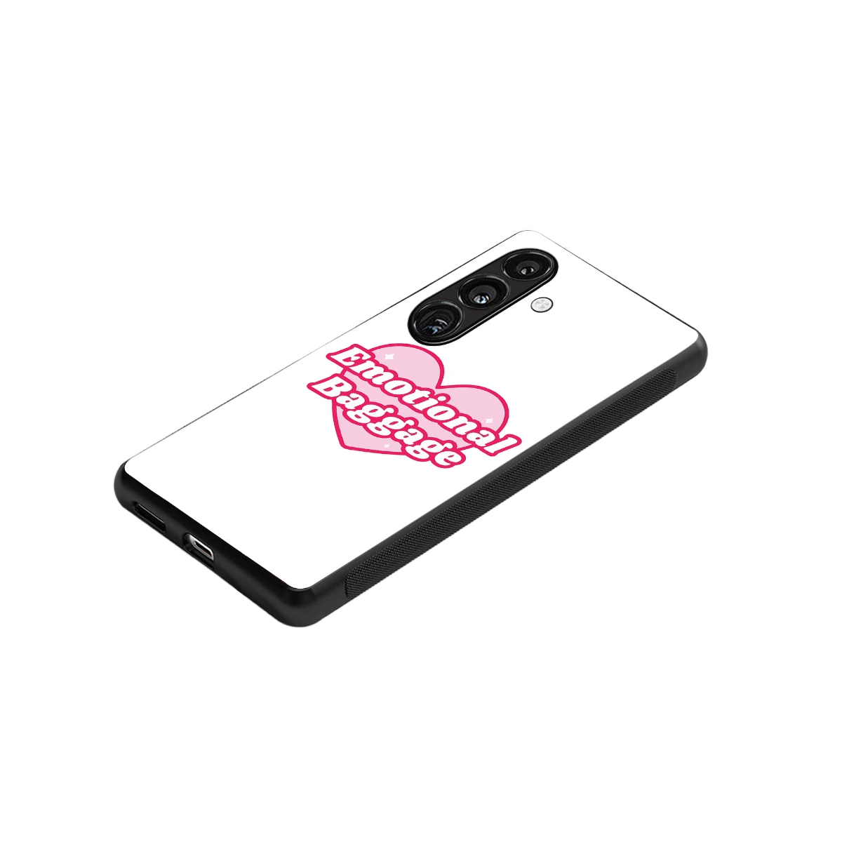 Emotional Baggage stylish phone case for samsung galaxy s24 | glossy glass and slim fit