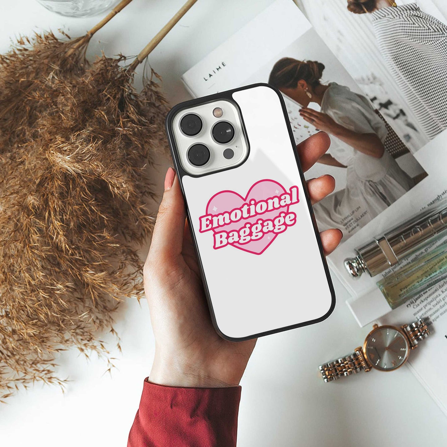 Emotional Baggage Phone Case for Iphone 16 | Glass Case