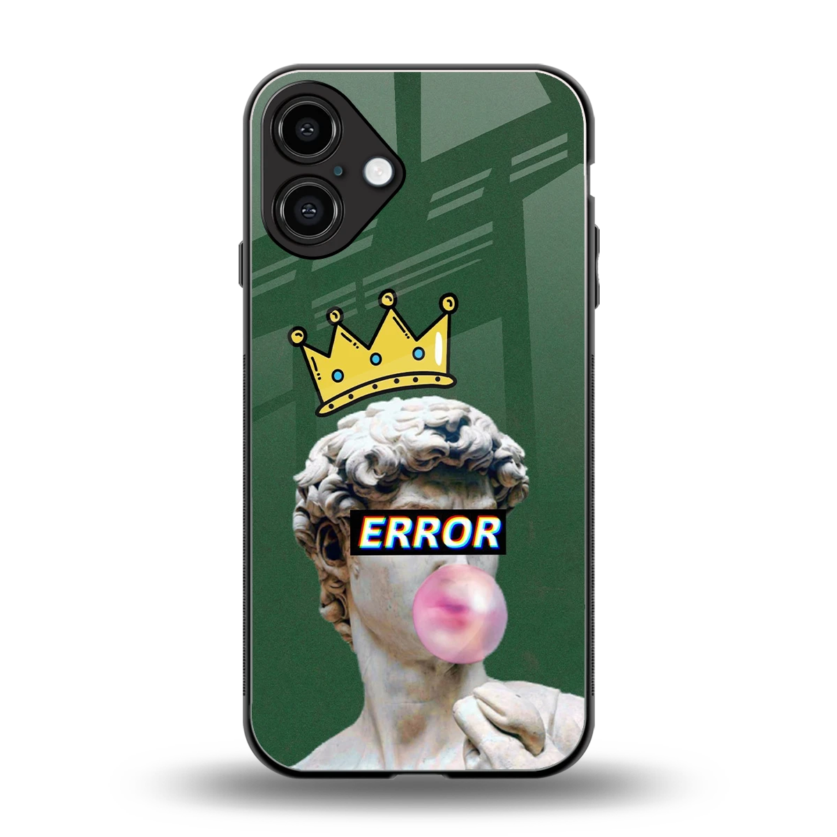 Error back phone cover | glass case for iphone 16 plus