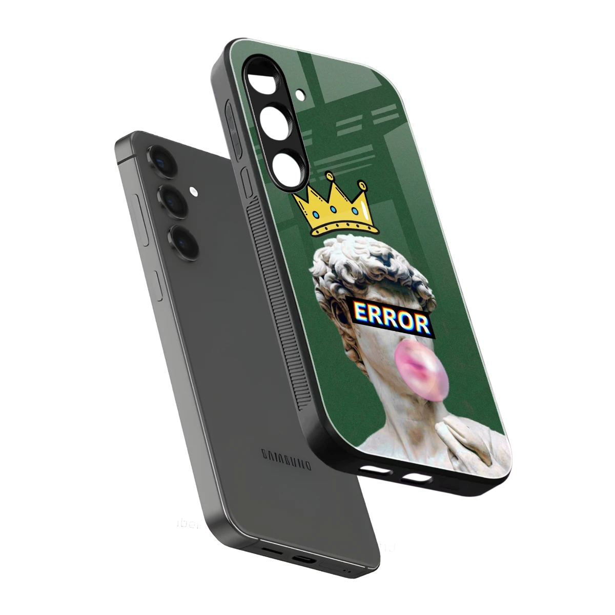 Error sleek samsung galaxy s23 plus cover with tempered glass back and TPU edges