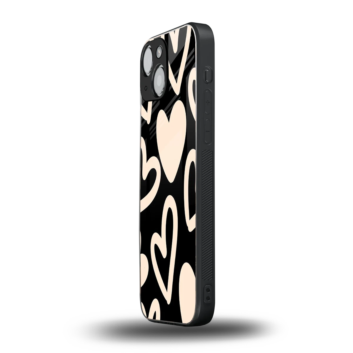 Eternal Hearts iphone 13 mini mobile cover | shockproof glass phone case