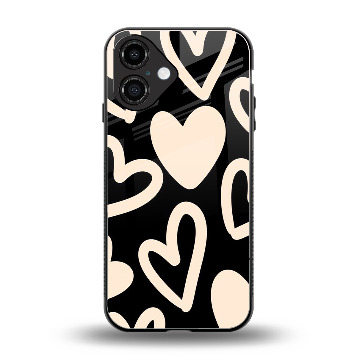 Eternal Hearts Phone Case for Iphone 16 | Glass Case