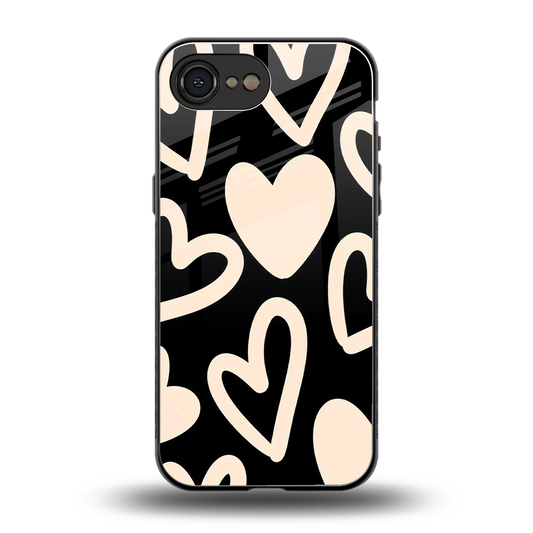 Eternal Hearts back phone cover | glass case for iphone 16e