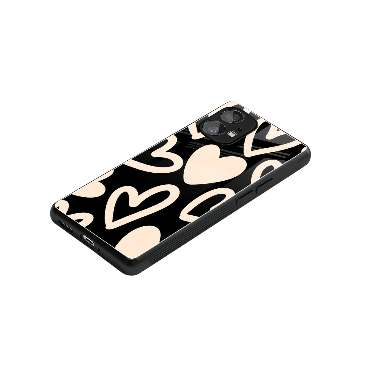Eternal Hearts stylish phone case for nothing phone 1 | glossy glass and slim fit