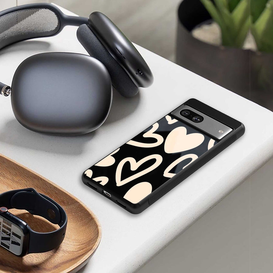 Eternal Hearts Phone Case for Iphone 14 Pro | Glass Case