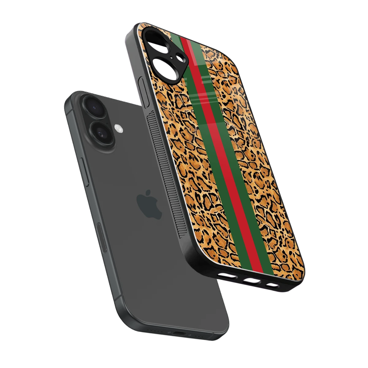 Exotic Edge sleek iphone 16 plus cover with tempered glass back and TPU edges