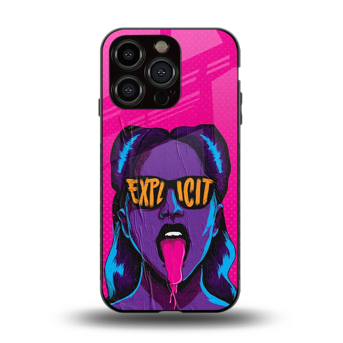 Explicit back phone cover | glass case for iphone 15 pro